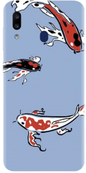 Husa din silicon compatibila cu Samsung Galaxy A20 - model Fish 