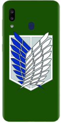 Husa din silicon compatibila cu Samsung Galaxy A20 - model Survey Corps 