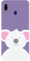 Husa din silicon compatibila cu Samsung Galaxy A20 - model Urs Koala 