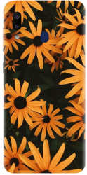 Husa din silicon compatibila cu Samsung Galaxy A20 - model Yellow Flowers 