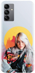 Husa din silicon compatibila cu Samsung Galaxy A54 5G - model Billie Eilish 