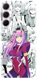 Husa din silicon compatibila cu Samsung Galaxy A55 5g - model Anime Zero Two 