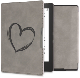 Husa pentru Kobo Aura H2O Edition 1 Piele ecologica Gri kwmobile 56872.01