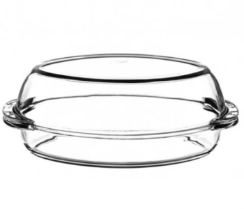 Vas termorezistent Oval cu Capac capacitate2250L Transparent ABYZ® &trade 