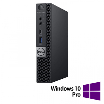 Calculator Refurbished DELL OptiPlex 7060 Mini PC Intel Core i3-8100T 3.10GHz 8GB DDR4 256GB SSD + Windows 10 Pro 
