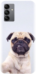 Husa din silicon compatibila cu Samsung Galaxy A24 4G - model Simple Pug Selfie 