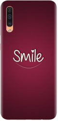 Husa din silicon compatibila cu Samsung Galaxy A30S - model Smile Love 