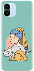 Husa din silicon compatibila cu Xiaomi Redmi A2 - model Girl With A Pearl Earring 