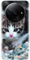 Husa din silicon compatibila cu Xiaomi Redmi A3 - model Animal Cat 