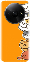 Husa din silicon compatibila cu Xiaomi Redmi A3 - model Cat Tower