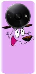 Husa din silicon compatibila cu Xiaomi Redmi A3 - model Courage The Cowardly Dog