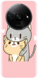 Husa din silicon compatibila cu Xiaomi Redmi A3 - model Kitty Love 