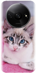 Husa din silicon compatibila cu Xiaomi Redmi A3 - model Siamese Kitty 
