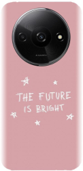 Husa din silicon compatibila cu Xiaomi Redmi A3 - model The Future Is Bright 