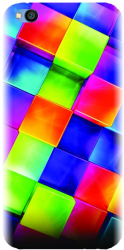 Husa din silicon compatibila cu Xiaomi Redmi Go - model 3D Geometric Colorfull