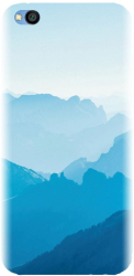 Husa din silicon compatibila cu Xiaomi Redmi Go - model Blue Mountain Crests 