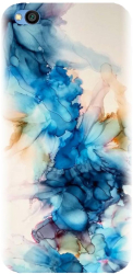 Husa din silicon compatibila cu Xiaomi Redmi Go - model Ink Flowers 