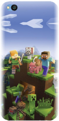 Husa din silicon compatibila cu Xiaomi Redmi Go - model MInecfraft 2 