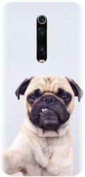 Husa din silicon compatibila cu Xiaomi Redmi K20 - model Simple Pug Selfie 
