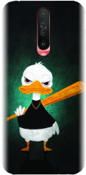 Husa din silicon compatibila cu Xiaomi Redmi K30 - model Duck With A Bat 
