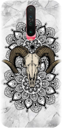 Husa din silicon compatibila cu Xiaomi Redmi K30 - model Tatoo Art Goat