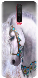 Husa din silicon compatibila cu Xiaomi Redmi K30 - model White Horse 