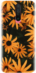 Husa din silicon compatibila cu Xiaomi Redmi K30 - model Yellow Flowers 