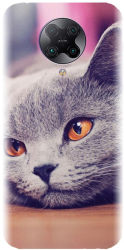 Husa din silicon compatibila cu Xiaomi Redmi K30 Pro - model British Shorthair Cat 