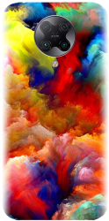Husa din silicon compatibila cu Xiaomi Redmi K30 Pro - model Oil Painting Colorful Strokes