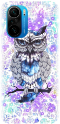 Husa din silicon compatibila cu Xiaomi Redmi K40 Pro - model Abstract Owl 