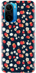 Husa din silicon compatibila cu Xiaomi Redmi K40 Pro - model Floral Colorat 