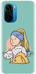 Husa din silicon compatibila cu Xiaomi Redmi K40 Pro - model Girl With A Pearl Earring 