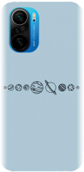 Husa din silicon compatibila cu Xiaomi Redmi K40 Pro - model Planets