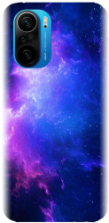 Husa din silicon compatibila cu Xiaomi Redmi K40 Pro - model Purple Space Nebula 