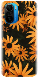 Husa din silicon compatibila cu Xiaomi Redmi K40 Pro - model Yellow Flowers 