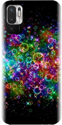 Husa din silicon compatibila cu Xiaomi Redmi Note 10 4g - model Rainbow Colored Soap Bubbles 