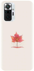 Husa din silicon compatibila cu Xiaomi Redmi Note 10 Pro Max - model Autumn Tree Leaf 