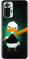 Husa din silicon compatibila cu Xiaomi Redmi Note 10 Pro Max - model Duck With A Bat 