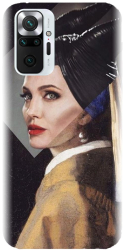 Husa din silicon compatibila cu Xiaomi Redmi Note 10 Pro Max - model Girl With A Pearl 