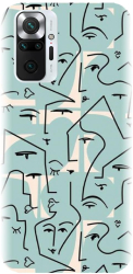 Husa din silicon compatibila cu Xiaomi Redmi Note 10 Pro Max - model Line Art Pattern 