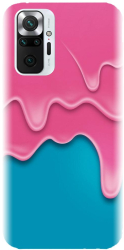 Husa din silicon compatibila cu Xiaomi Redmi Note 10 Pro Max - model Pink Liquid Dripping 