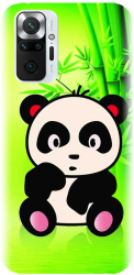 Husa din silicon compatibila cu Xiaomi Redmi Note 10 Pro Max - model X Cute Panda 