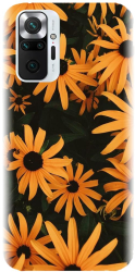 Husa din silicon compatibila cu Xiaomi Redmi Note 10 Pro Max - model Yellow Flowers 