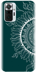 Husa din silicon compatibila cu Xiaomi Redmi Note 10 Pro - model Green Mandala