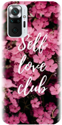 Husa din silicon compatibila cu Xiaomi Redmi Note 10 Pro - model Love Self Love Club 