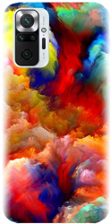 Husa din silicon compatibila cu Xiaomi Redmi Note 10 Pro - model Oil Painting Colorful Strokes 