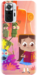 Husa din silicon compatibila cu Xiaomi Redmi Note 10 Pro - model Robots illustration 