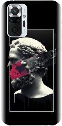 Husa din silicon compatibila cu Xiaomi Redmi Note 10 Pro - model Smoking Sculpture 
