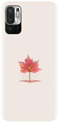 Husa din silicon compatibila cu Xiaomi Redmi note 10S - model Autumn Tree Leaf 