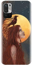 Husa din silicon compatibila cu Xiaomi Redmi note 10S - model Fantasy Wolf Woman 
